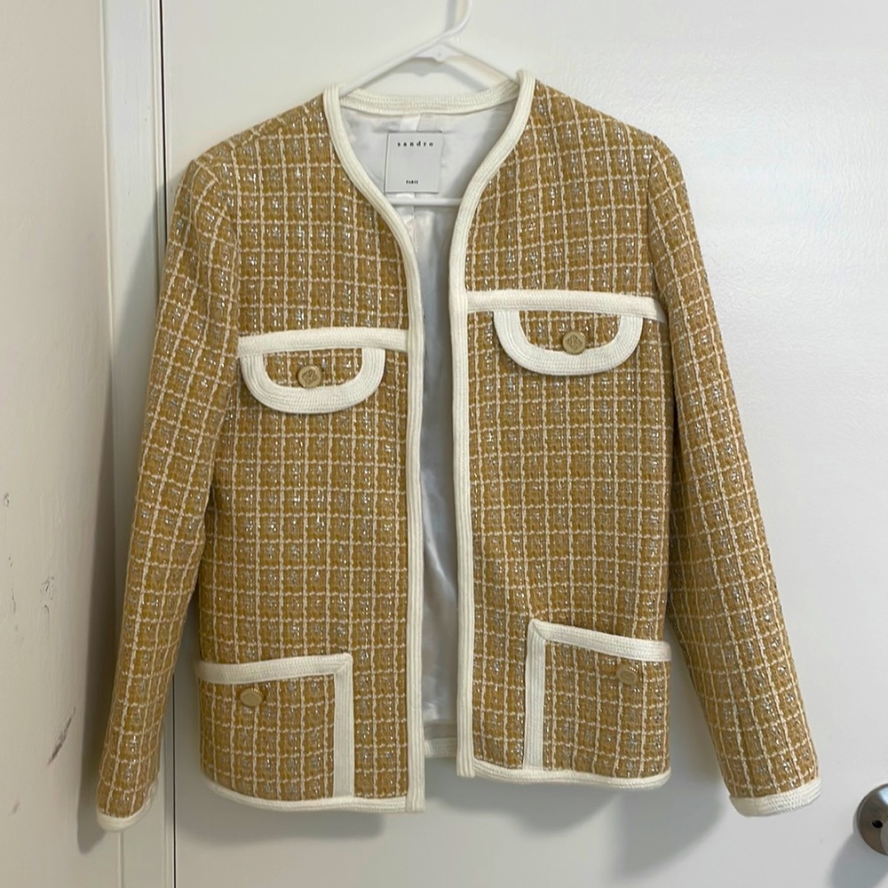 Sandro tweed jacket